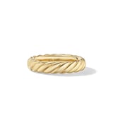 David Yurman Sculpted Cable Band Ring in 18ct Yellow Gold, 4.6mm