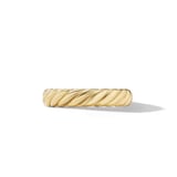 David Yurman Sculpted Cable Band Ring in 18ct Yellow Gold, 4.6mm