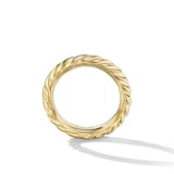 David Yurman Sculpted Cable Band Ring in 18ct Yellow Gold, 4.6mm