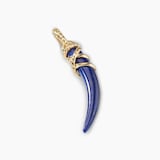 David Yurman Tusk Amulet In 18ct Yellow Gold With Lapis, 42mm