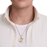 David Yurman St. Christopher Amulet In 18ct Yellow Gold With Diamonds, 26.5mm