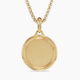 David Yurman St. Christopher Amulet In 18ct Yellow Gold With Diamonds, 26.5mm