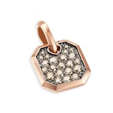 David Yurman Roman Amulet In 18ct Rose Gold With Cognac Diamonds, 15mm