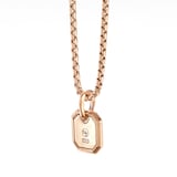 David Yurman Roman Amulet In 18ct Rose Gold With Cognac Diamonds, 15mm