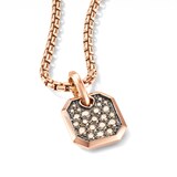 David Yurman Roman Amulet In 18ct Rose Gold With Cognac Diamonds, 15mm