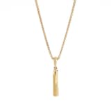 David Yurman Barrel Amulet In 18ct Yellow Gold With Diamonds, 20mm
