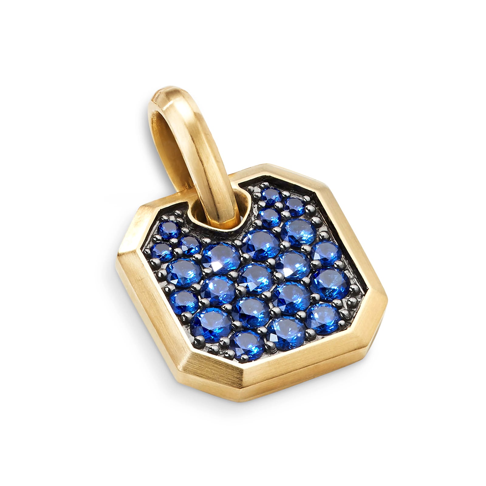 David Yurman Roman Amulet In 18ct Yellow Gold With Sapphires, 15mm