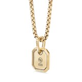 David Yurman Roman Amulet In 18ct Yellow Gold With Sapphires, 15mm