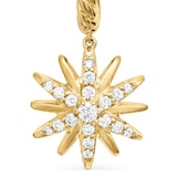 David Yurman Starburst Drop Earrings In 18ct Yellow Gold With Diamonds, 25mm