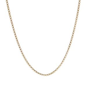 David Yurman Box Chain Necklace In 18ct Yellow Gold, 1.7mm