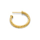 David Yurman Cablespira® Hoop Earrings In 18ct Yellow Gold, 3/4in