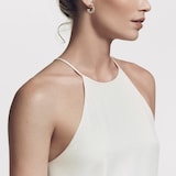 David Yurman Crossover Hoop Earrings In Sterling Silver With 18ct Yellow Gold, 17mm
