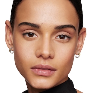 David Yurman Petite X Hoop Earrings In Sterling Silver With 18ct Yellow Gold, 12.6mm