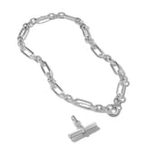 David Yurman Lexington Chain Necklace In Sterling Silver With Diamonds, 9.8mm