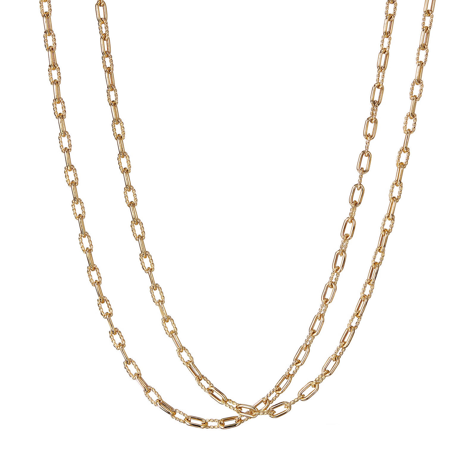 David Yurman DY Madison® Chain Necklace In 18ct Yellow Gold, 3mm