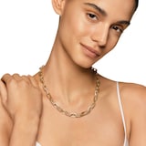 David Yurman DY Madison® Chain Necklace In 18ct Yellow Gold With Diamonds, 8.5mm