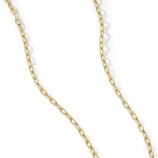 David Yurman DY Madison® Chain Necklace In 18ct Yellow Gold, 3mm