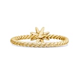David Yurman Petite Starburst Station Ring In 18ct Yellow Gold With Diamonds - Ring Size L