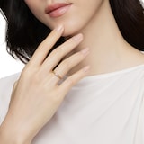David Yurman Petite X Ring In 18ct Yellow Gold With Diamonds - Ring Size J.5