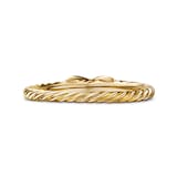 David Yurman Petite X Ring In 18ct Yellow Gold With Diamonds - Ring Size J.5