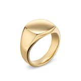 David Yurman StreamlineÂ® Pinky Ring In 18ct Yellow Gold - Ring Size T