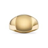 David Yurman StreamlineÂ® Pinky Ring In 18ct Yellow Gold - Ring Size T