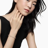 David Yurman Pavé Chain Bracelet In 18ct Yellow Gold With Diamonds - Size Large