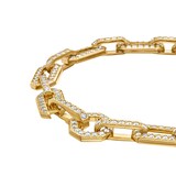 David Yurman Pavé Chain Bracelet In 18ct Yellow Gold With Diamonds - Size Large