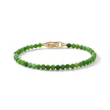 David Yurman Spiritual Beads Bracelet In Nephrite Jade and 18ct Yellow Gold - Size Medium