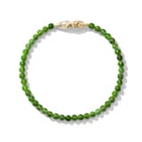 David Yurman Spiritual Beads Bracelet In Nephrite Jade and 18ct Yellow Gold - Size Medium