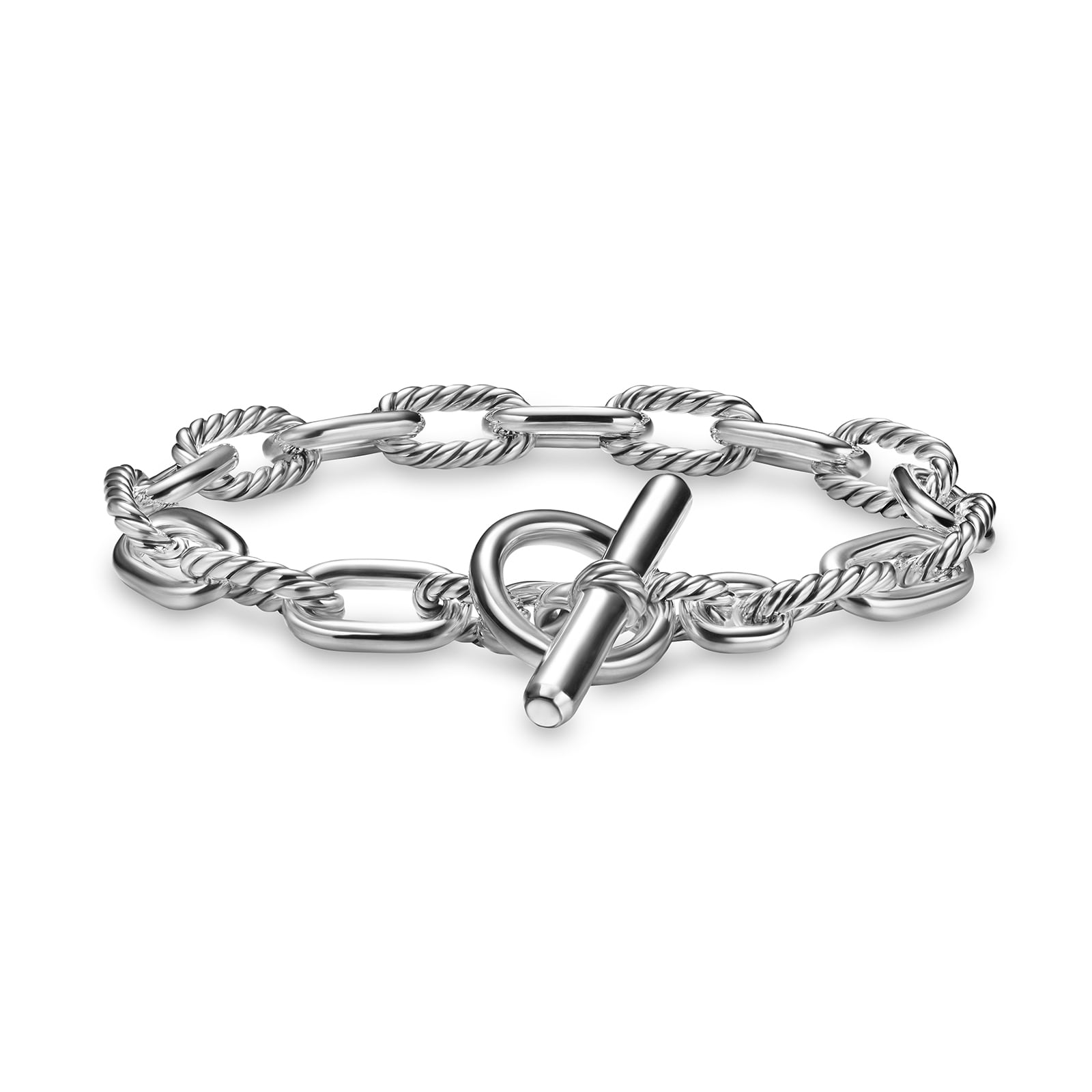 David Yurman DY Madison® Toggle Chain Bracelet In Sterling Silver, 8.5mm