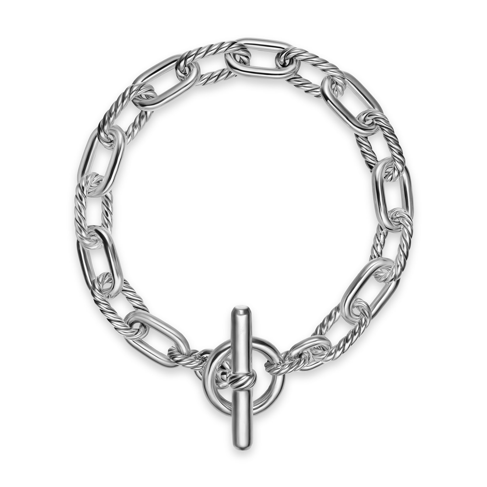 David Yurman DY Madison® Toggle Chain Bracelet In Sterling Silver, 8.5mm