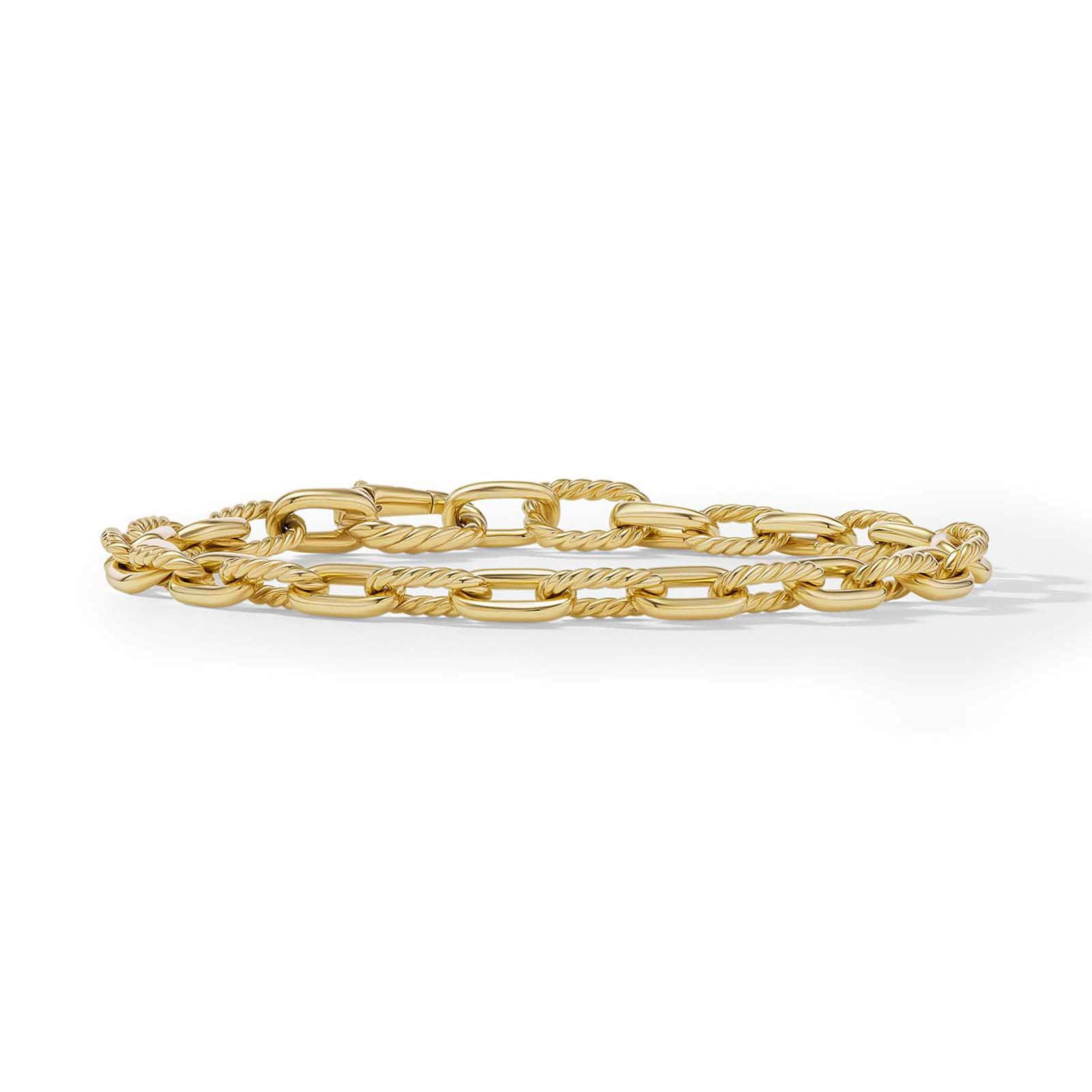 DY Madison® Chain Bracelet In 18ct Yellow Gold - Size Medium