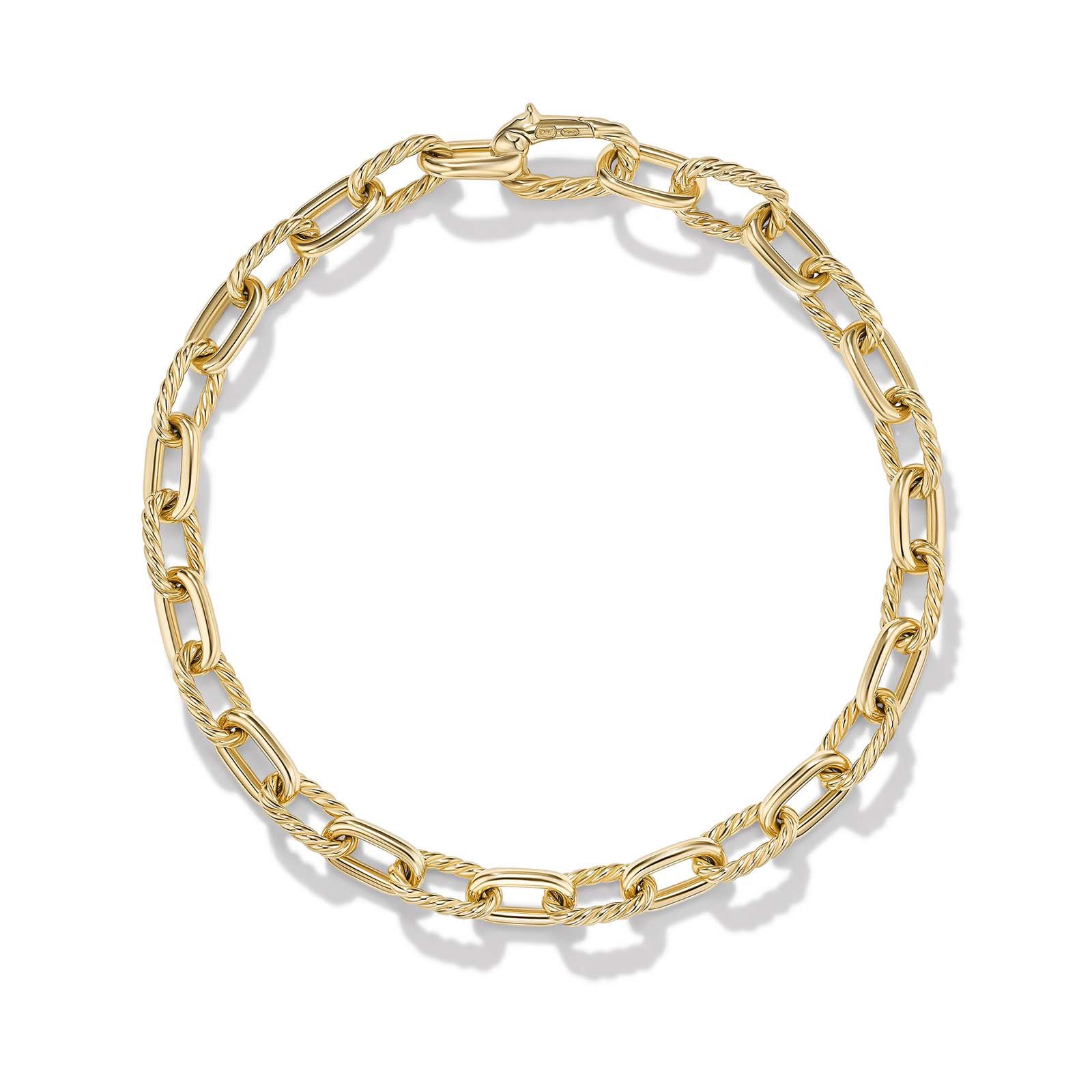 David Yurman DY Madison® Chain Bracelet In 18ct Yellow Gold, 6mm