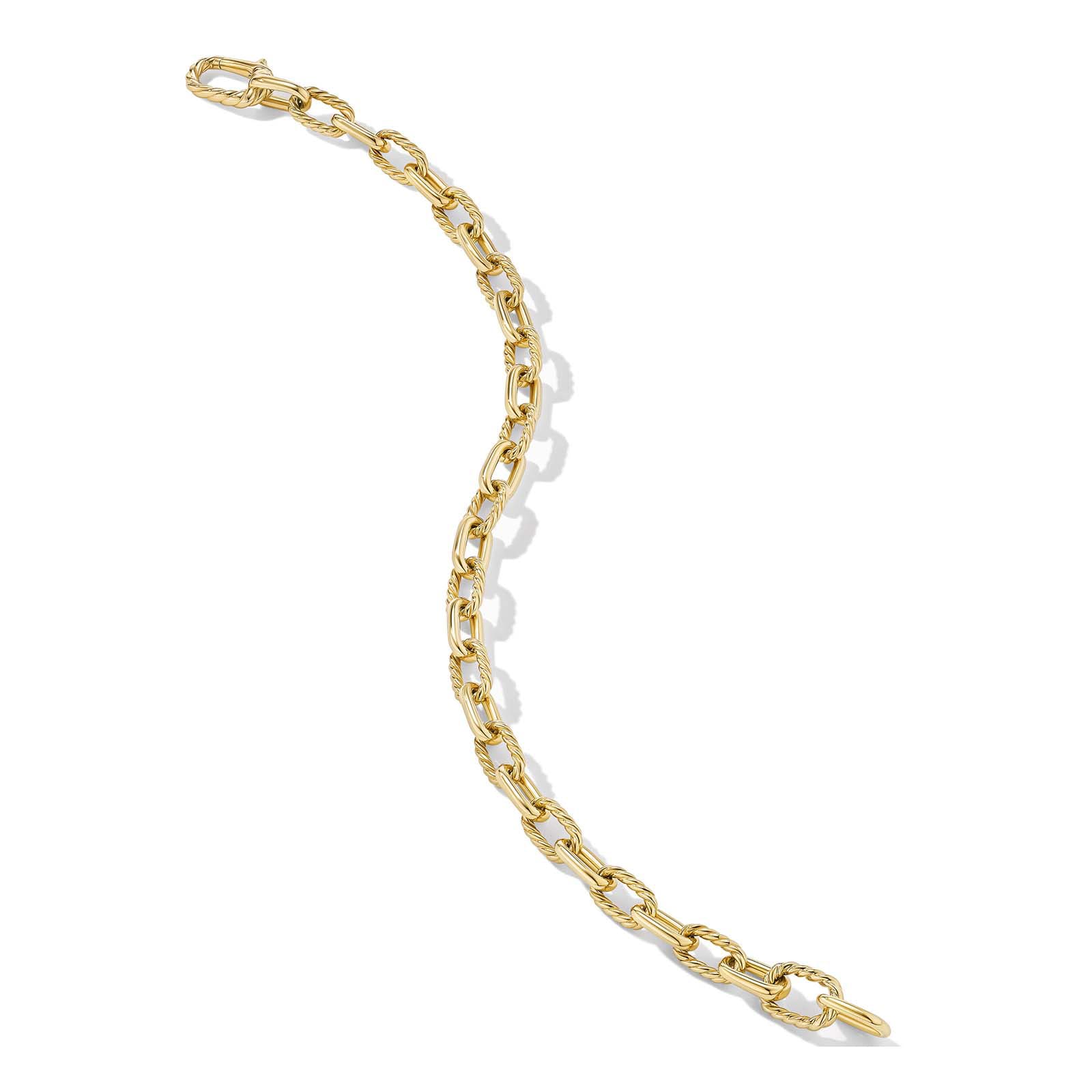 David Yurman DY Madison® Chain Bracelet In 18ct Yellow Gold, 6mm