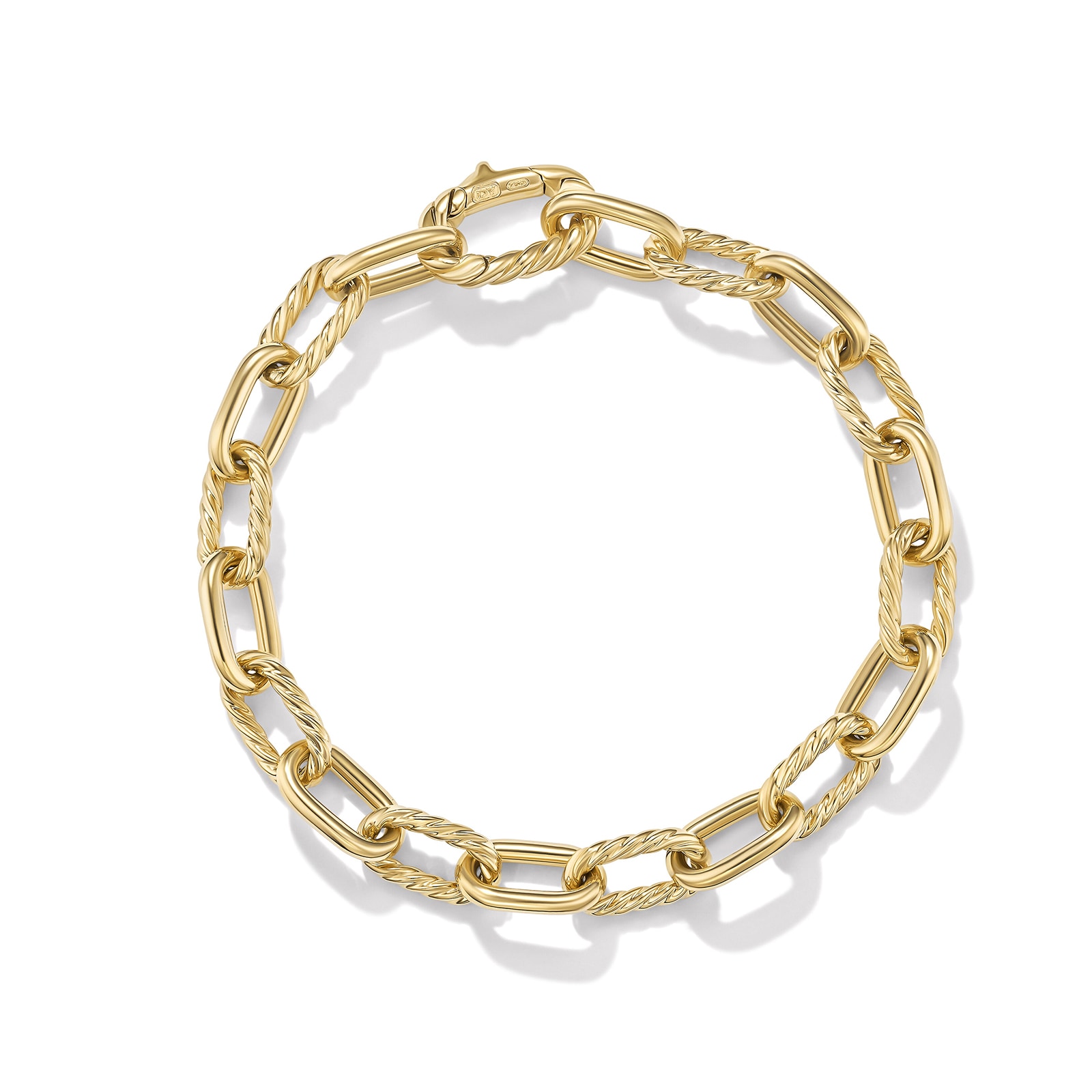 David Yurman DY Madison® Chain Bracelet In 18ct Yellow Gold, 8.5mm