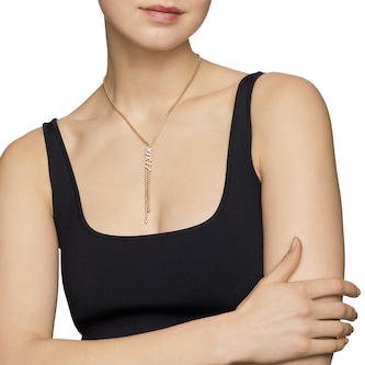 David Yurman Helena Y Necklace In 18ct Yellow Gold With Diamonds