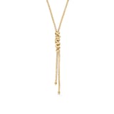 David Yurman Helena Y Necklace In 18ct Yellow Gold With Diamonds
