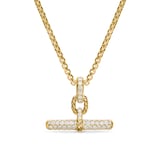 David Yurman DY Madison® Toggle Enhancer In 18ct Yellow Gold With Diamonds, 20.2mm