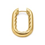 David Yurman DY Madison® Smooth Hoop Earrings In 18ct Yellow Gold, 24.3mm