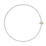 David Yurman DY Madison® Toggle Chain Necklace in Sterling Silver with 18ct Yellow Gold, 3mm