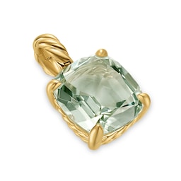 37901015 - Marbella Pendant in 18ct Yellow Gold with Prasiolite, 12mm