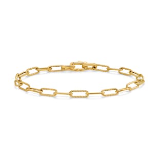 David Yurman DY Madison® Chain Bracelet in 18ct Yellow Gold, 4mm