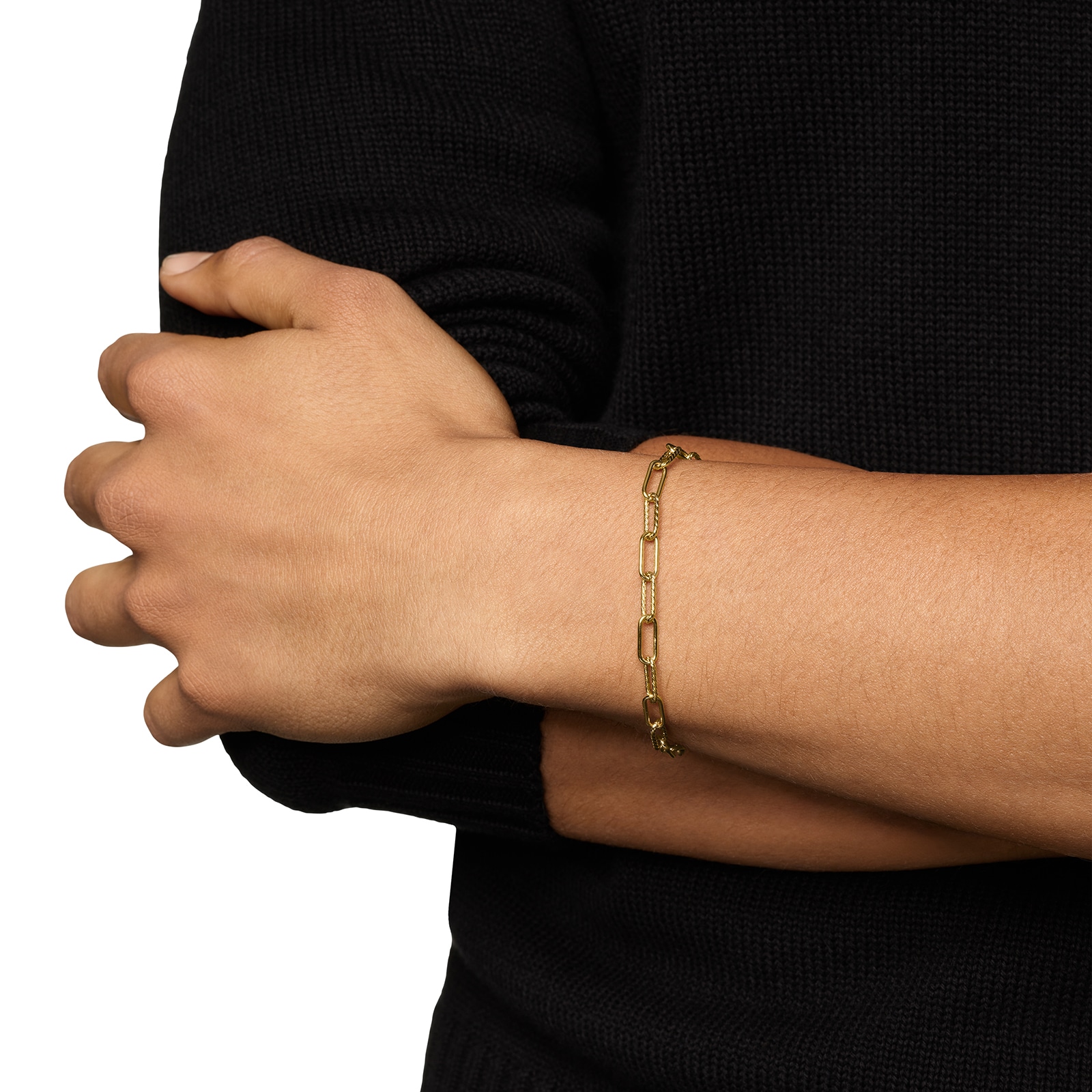 David Yurman DY Madison® Chain Bracelet in 18ct Yellow Gold, 4mm David Yurman DY Madison® Chain Bracelet in 18ct Yellow Gold, 4mm