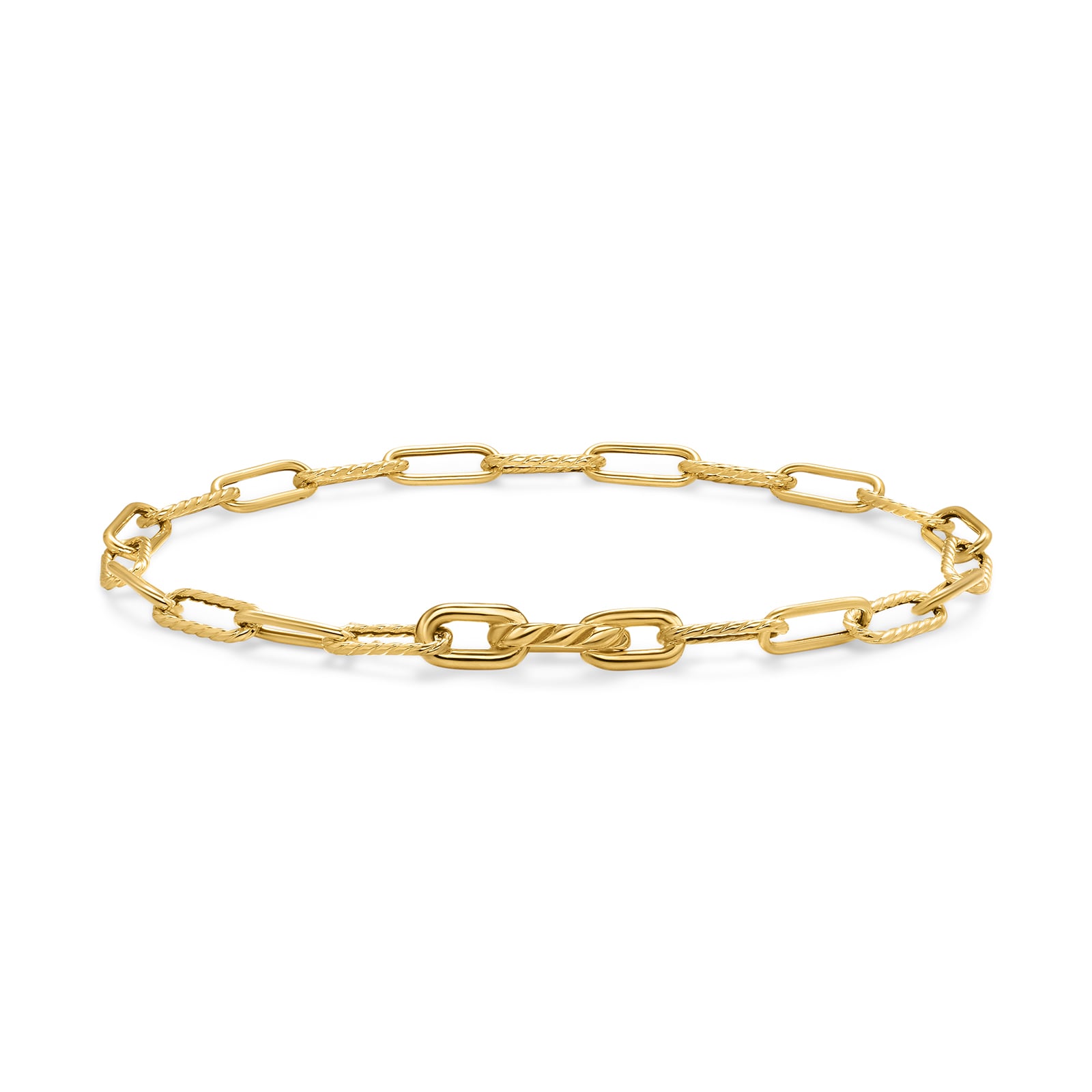 David Yurman DY Madison® Chain Bracelet in 18ct Yellow Gold, 4mm David Yurman DY Madison® Chain Bracelet in 18ct Yellow Gold, 4mm