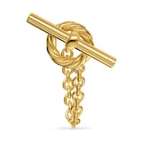 David Yurman DY Mercer® Bold Toggle Chain Stud Earrings in 18ct Yellow Gold, 50.4mm