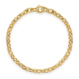 David Yurman DY Mercer® Petite Chain Bracelet in 18ct Yellow Gold, 4.5mm