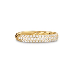 37901070 - DY Mercer® Pavé Band Ring in 18ct Yellow Gold with Diamonds, 3.7mm