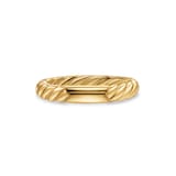 David Yurman DY Mercer® Pavé Band Ring in 18ct Yellow Gold with Diamonds, 3.7mm