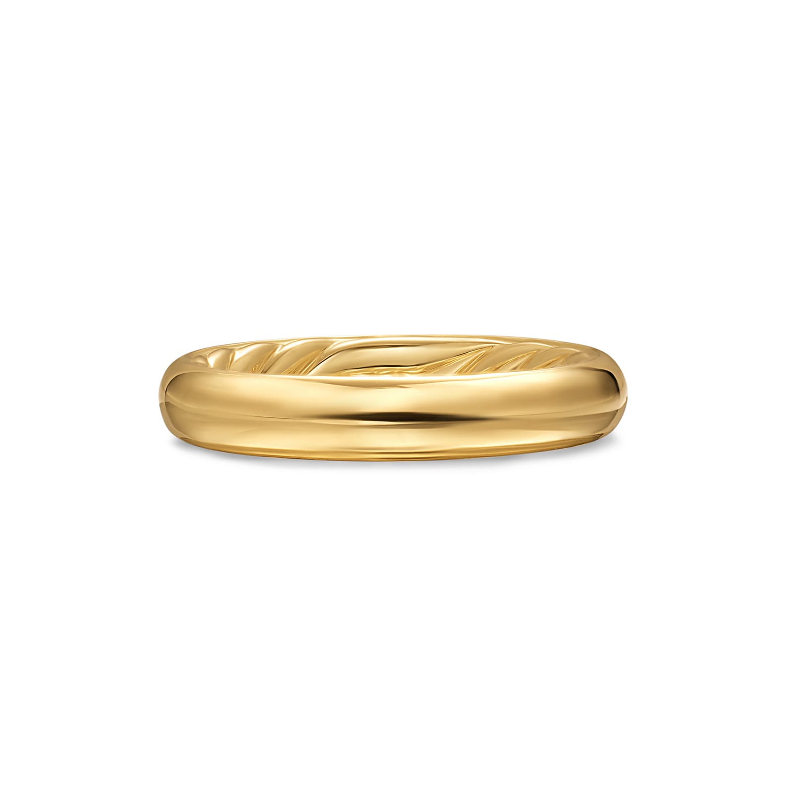 David Yurman DY Mercer® Band Ring in 18ct Yellow Gold, 3.7mm